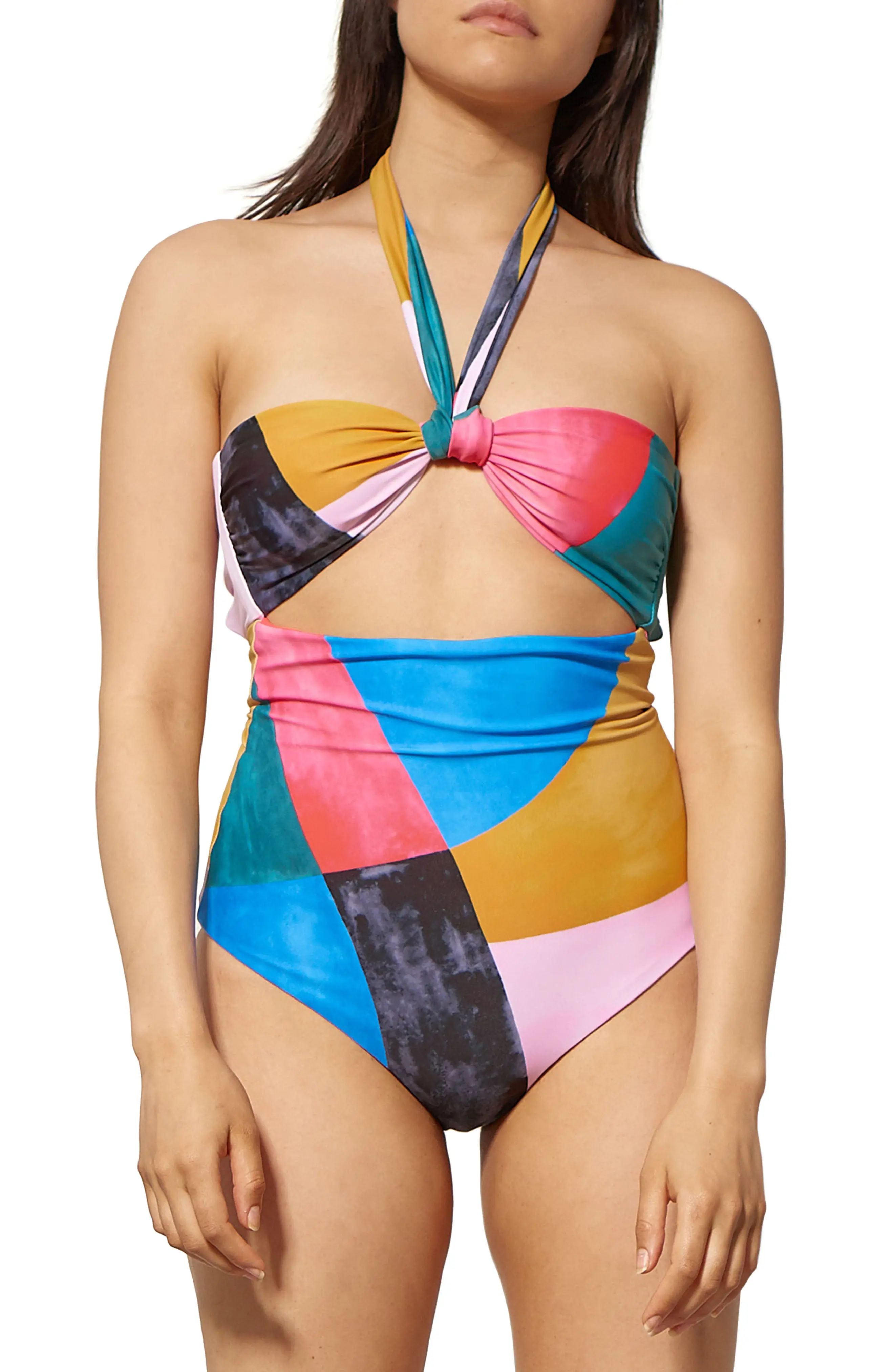 Mara Hoffman Cleo Cutout One-Piece Swimsuit | Nordstrom