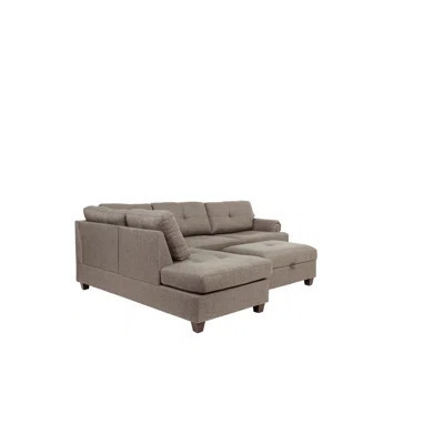 Modern Living Room Sofa Set 2pcs Comfort Sofa Loveseat Plush Seatbacks Tufted Detail Upholstery Solid Wood Frame Furniture | Wayfair North America