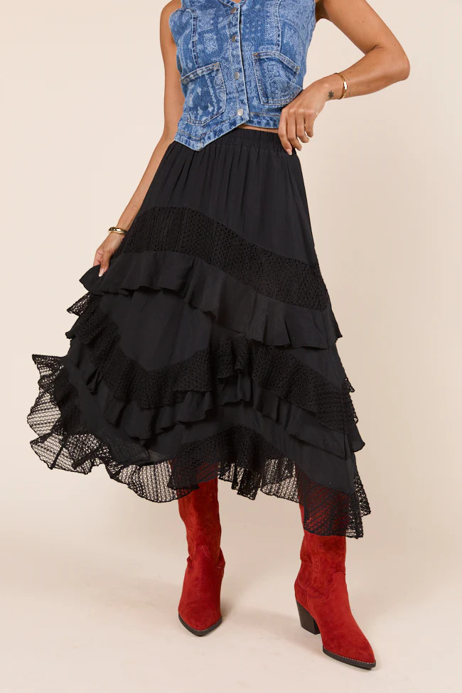 Karla Black Layered Ruffle Skirt | Pink Lily