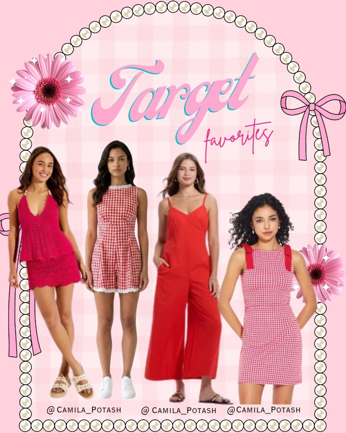 Target just dropped the cutest red + pink finds and I’m officially obsessed 💕❤️ From gingham dresses to comfy summer sets, these are the pieces giving effortless girly style all season long. Perfect for vacation outfits, brunch dates, summer errands, beach trips, and everyday cute outfits without spending a fortune ✨

I’m loving how these pieces can be dressed up or down while still giving that feminine, trendy, Pinterest-inspired look. The red and pink combo is having a MOMENT and these finds are too good not to share 🎀🌸

Which one would you wear first? 👀
Shop all my Target favorites on my LTK! ✨

SEO words: Target fashion, Target summer outfits, Target dress finds, affordable fashion, girly outfits, pink aesthetic, red outfit ideas, gingham dress, summer fashion trends, cute Target clothes, feminine fashion, trendy summer outfits, casual chic style, vacation outfits, brunch outfit ideas, Pinterest outfits, Target style finds, affordable summer fashion

#TargetStyle #TargetFinds #LTKStyle #LTKFashion #SummerOutfits #TargetFashion #AffordableFashion #GirlyStyle #PinkAesthetic #RedFashion #GinghamDress #FashionFinds #CuteOutfits #SummerStyle #VacationOutfits #BrunchOutfit #TargetHaul #LTKCreator #FashionInspo #PinterestStyle #CasualChic #WomenFashion #SummerFashion #StyleInspo #TrendAlert

#LTKMothersDay #LTKSeasonal #LTKmomlife