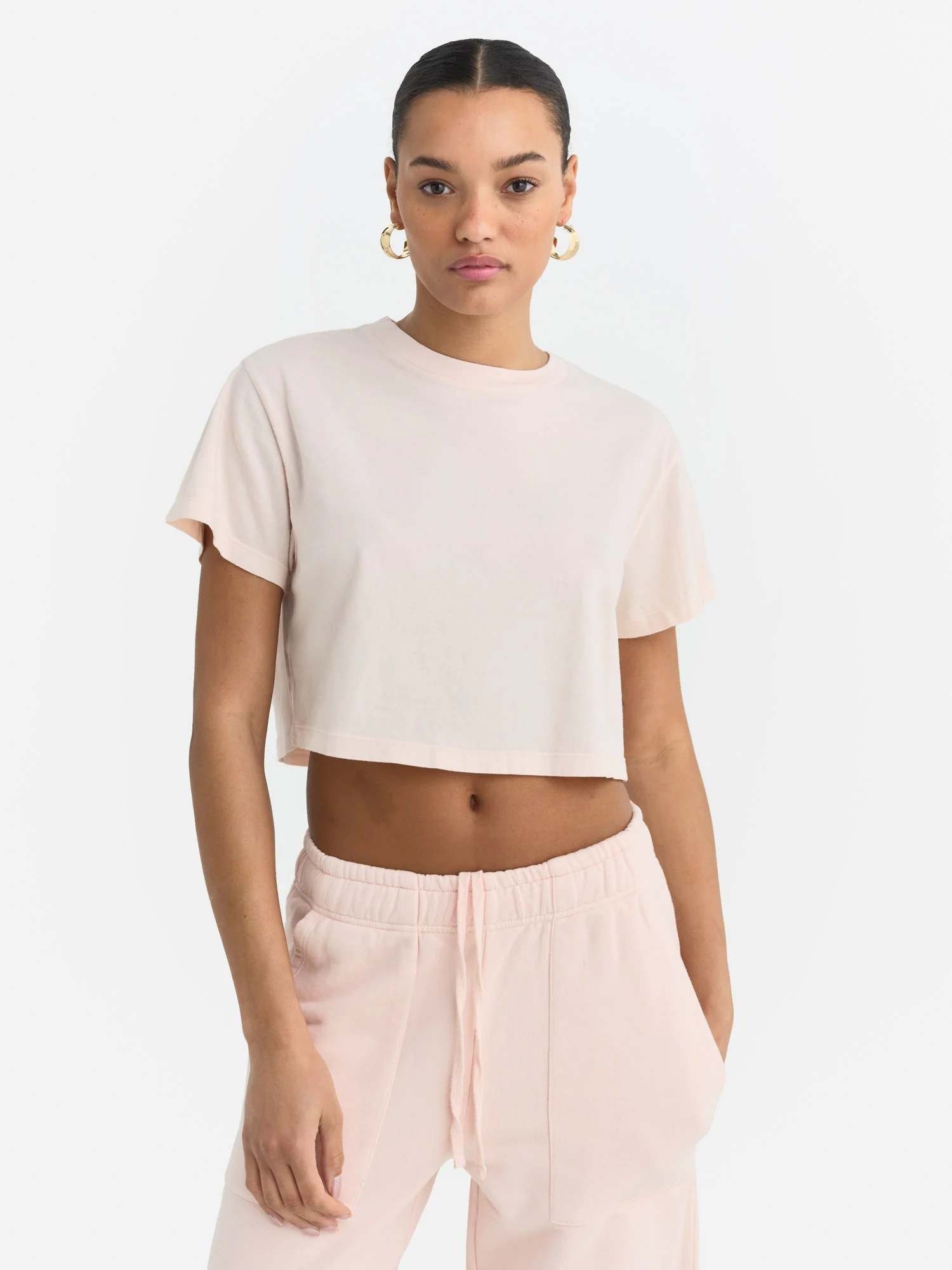 Organic Cotton Relaxed Crop Tee | MATE The Label