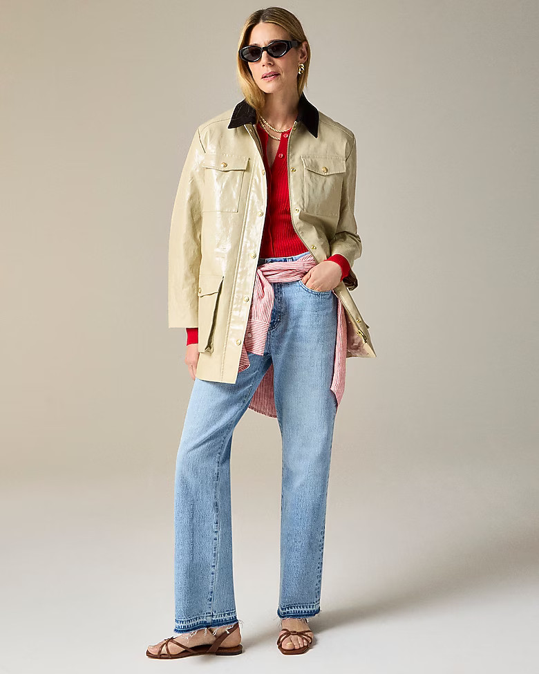 Collection Barn Jacket™ in laminated linen | J. Crew US