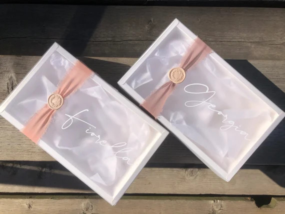 Frosted Bridesmaid Proposal Gift Boxes Unique Bridesmaid - Etsy | Etsy (US)