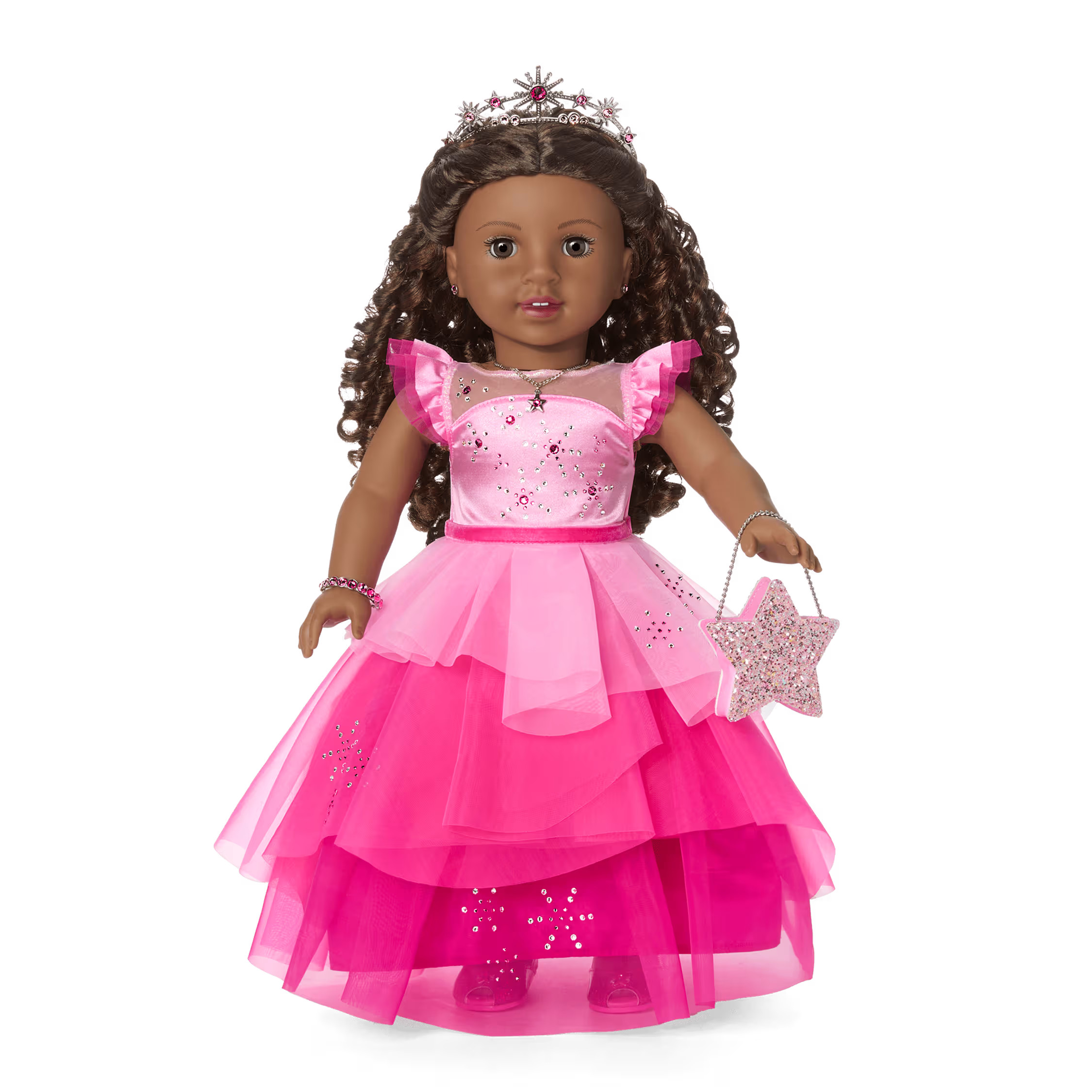 American Girl® 2024 Pink Stardust Holiday Collector Doll - Dark-Brown Hair | American Girl