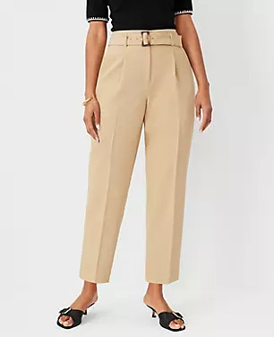 The Belted Taper Pant - Curvy Fit | Ann Taylor (US)
