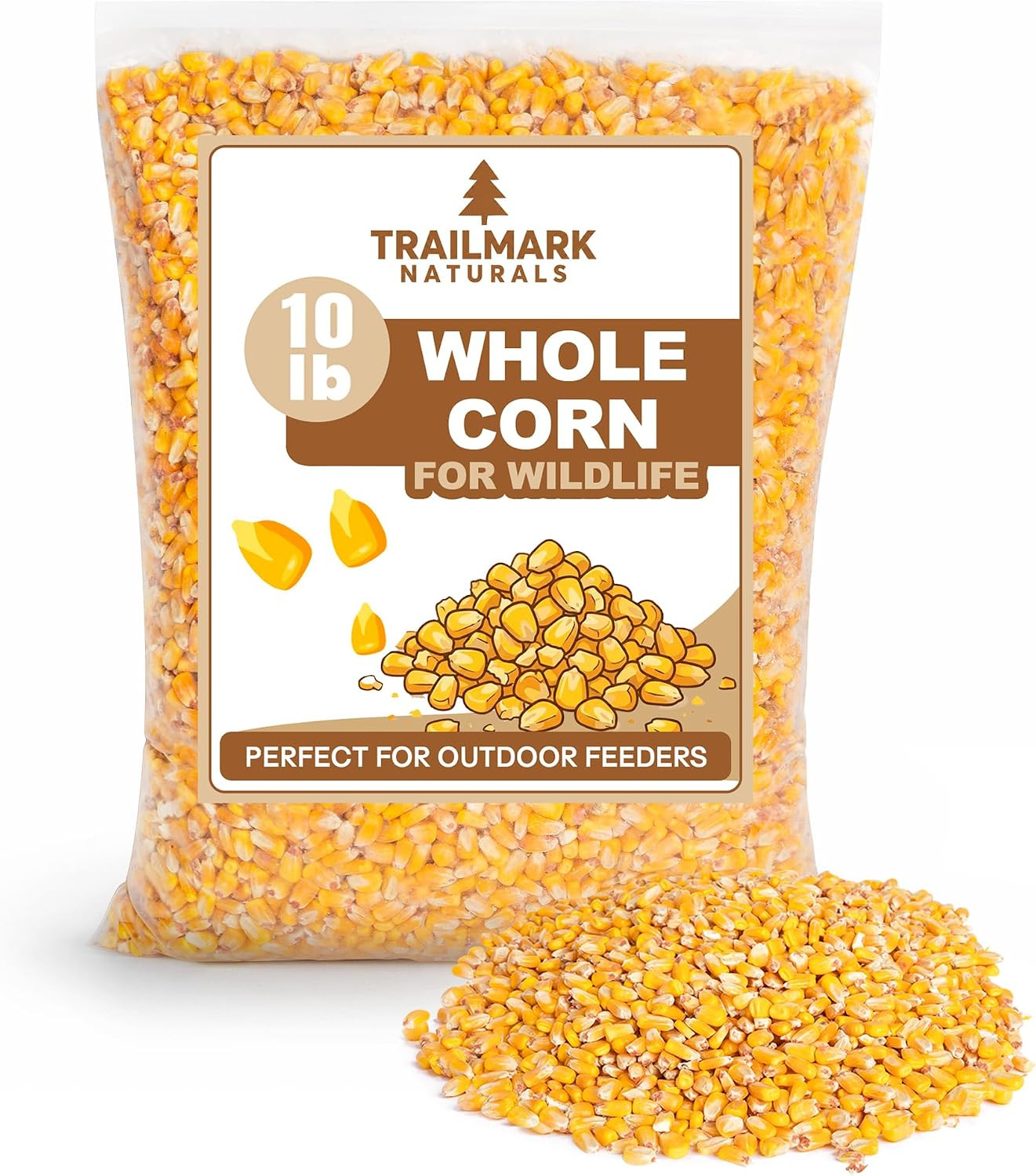 Whole Corn 10 LB– Premium Bird Seed & Wildlife Feed for Ducks, Deer, Squirrels, Chickens, and Turkeys – Grown in USA | Amazon (US)