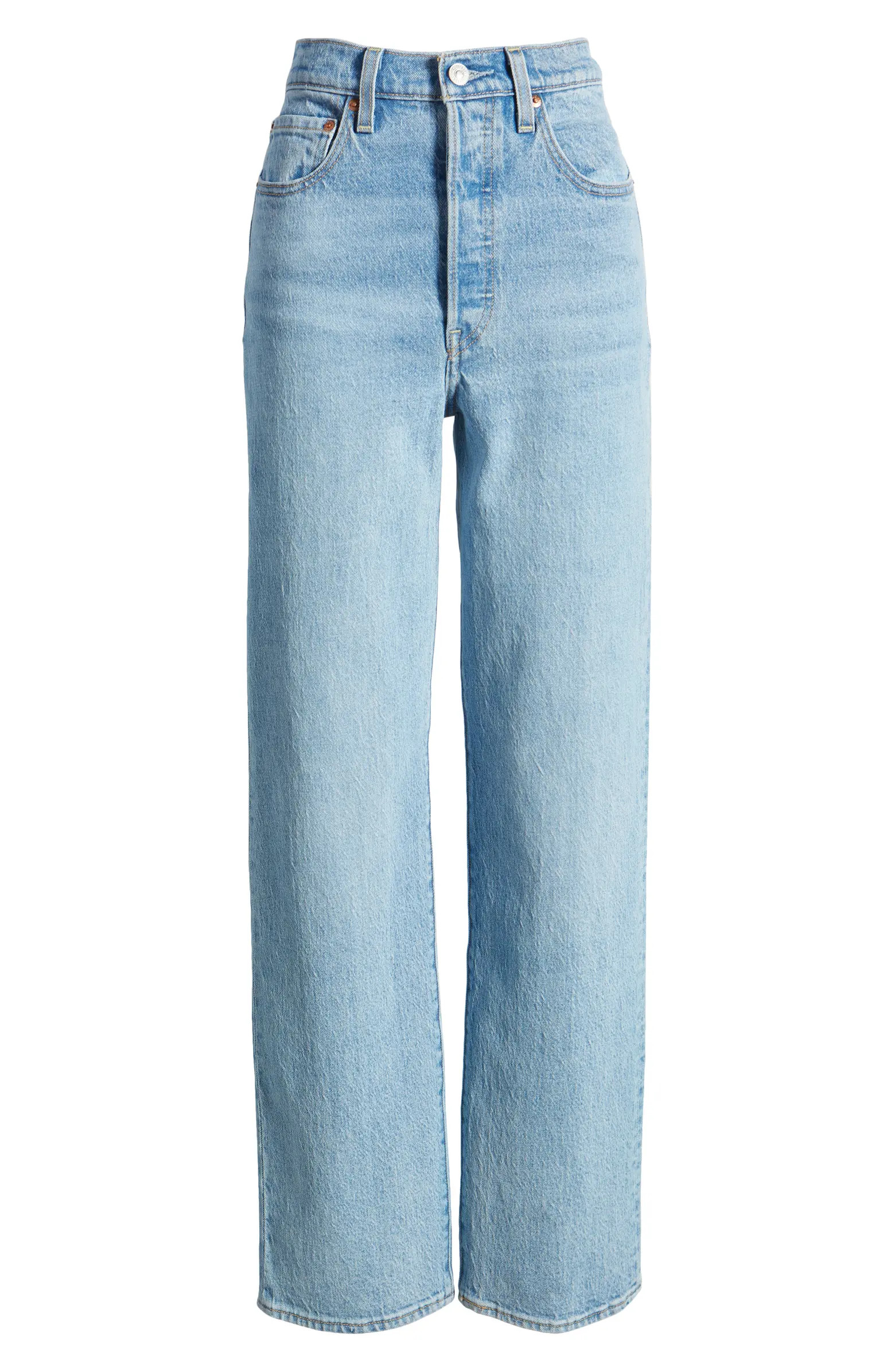 Ribcage High Waist Straight Leg Jeans | Nordstrom