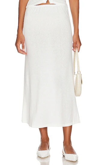 Pantelleria Long Skirt in White | Revolve Clothing (Global)