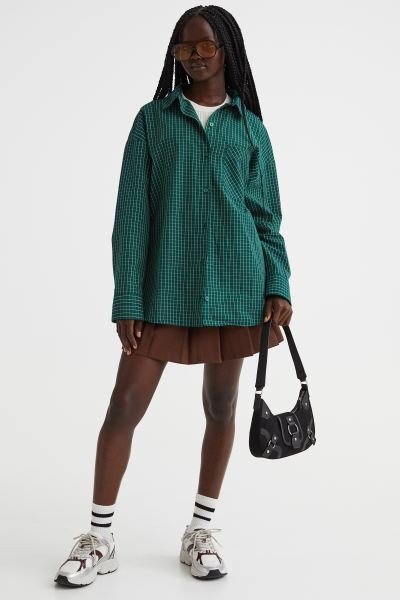 Oversized Cotton Shirt | H&M (US + CA)