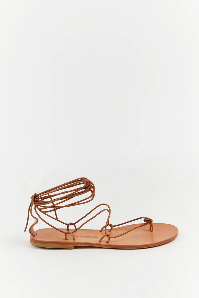 MARIA FARRO RHEA NATURAL SANDAL | DISSH