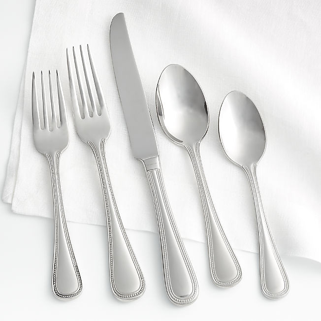 Grand Hotel II 5-Piece Flatware Place Setting + Reviews | Crate & Barrel | Crate & Barrel
