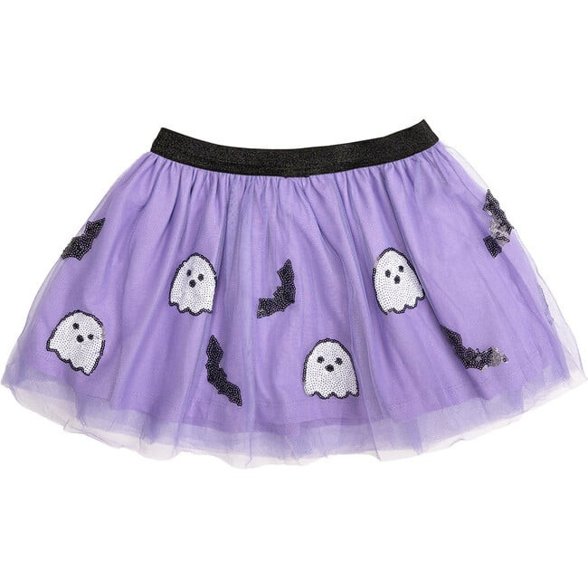 Ghost and Bat Sequin Halloween Tutu, Lavender | Maisonette