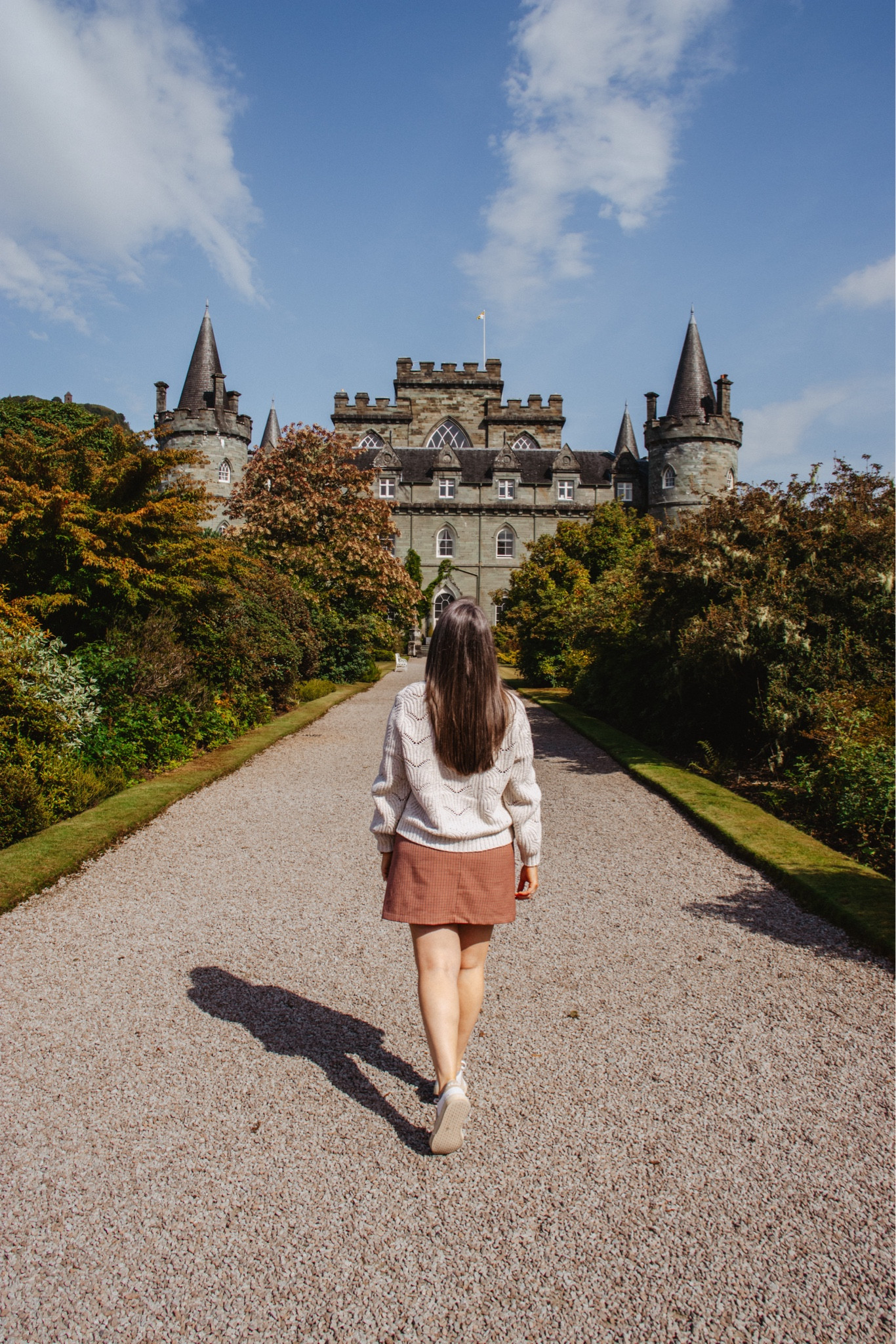 What to wear in Scotland. Travel outfit. Scotland Castles, plaid skirt, tartan skirt, best travel shoes

#LTKtravel #LTKstyletip #LTKfindsunder50