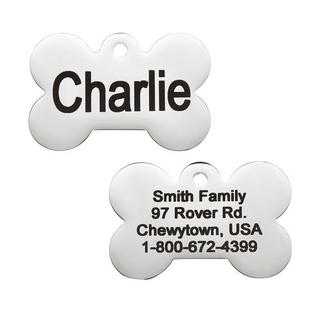 Frisco Personalized Dog & Cat ID Tag, Bone | Chewy.com