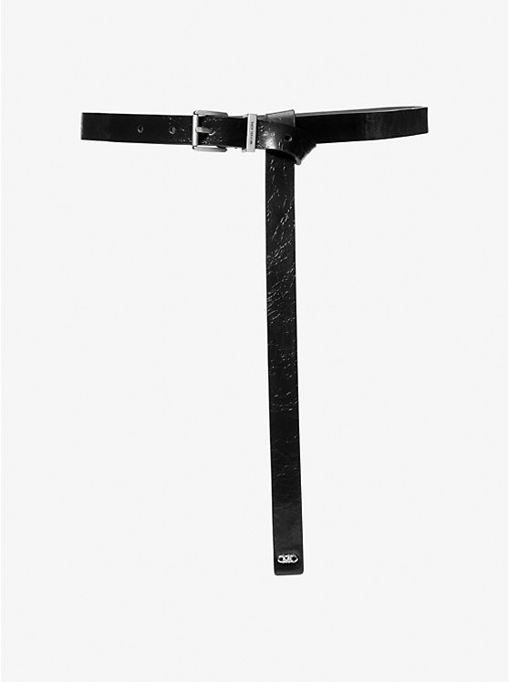 Darrington Crackled Leather Belt | Michael Kors US