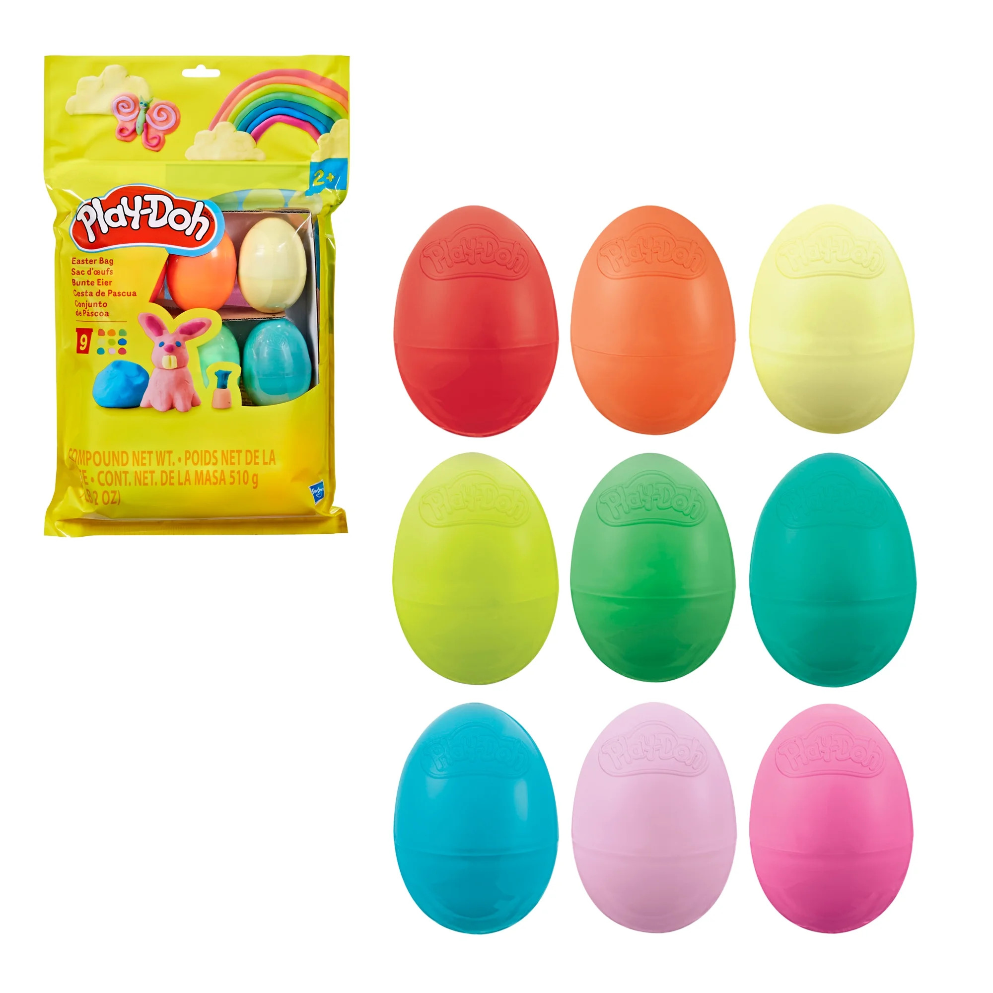 Play-Doh Easter Bag, 9 Eggs for Party Favors & Kids Arts and Crafts, Easter Basket Stuffers | Walmart (US)