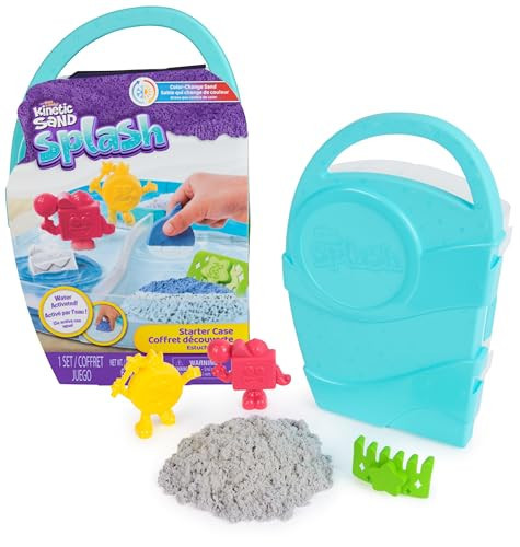Kinetic Sand, Splash Starter Case with 6oz Color-Change Play Sand, 3 Tools & Molds, Reusable Storage, Sensory Toys for Kids Ages 3 and up | Amazon (US)