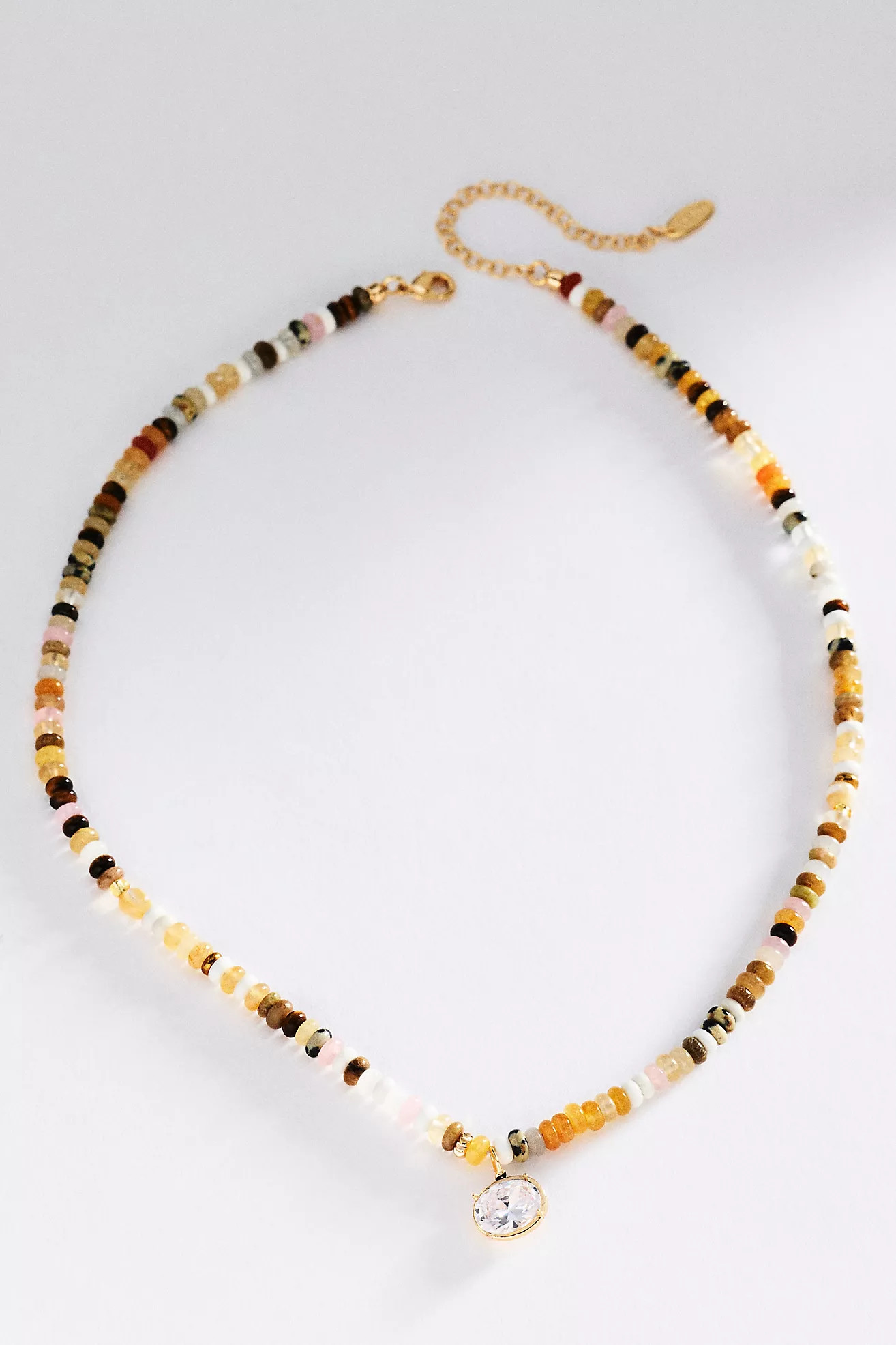 Beaded Shell Pendant Necklace | Anthropologie (US)