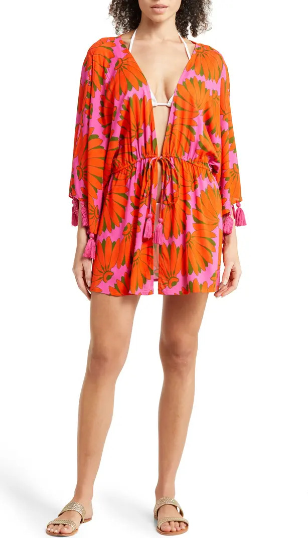 Copabanana Long Sleeve Cover-Up Dress | Nordstrom