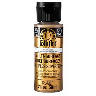 FolkArt® Multi-Surface Metallic Acrylic Paint | Michaels Stores
