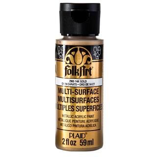 FolkArt® Multi-Surface Metallic Acrylic Paint | Michaels Stores