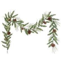 6 Pack: 9ft. Green Cypress Spring Garland with Pinecones | Michaels Stores