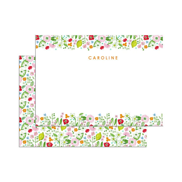 Amalfi Floral Print Notecard Set | Evelyn Henson