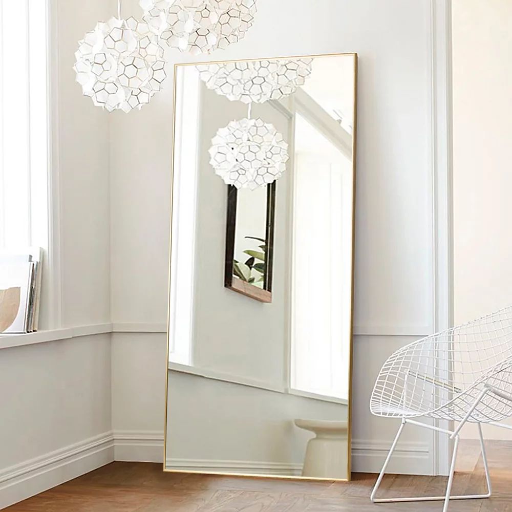 NeuType 71"x32" Gold Modern Full Length Mirror - Walmart.com | Walmart (US)