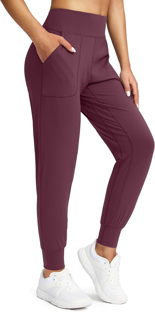 Soothfeel Women's Joggers with Zipper Pockets High Waisted Athletic Workout Yoga Pants Joggers fo... | Amazon (US)