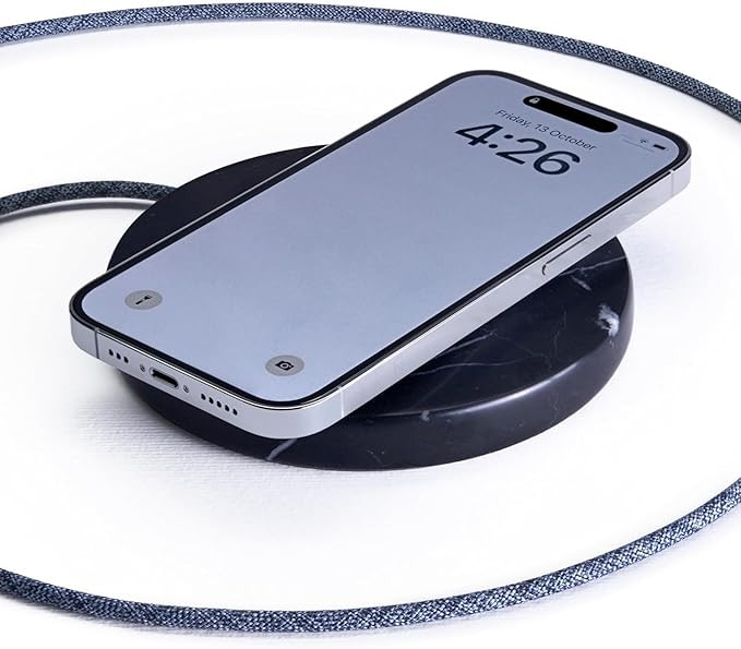 Einova Classic Stone – Marble Wireless Charging Pad Designed in Italy, Integrated 6 ft USB-C Ca... | Amazon (US)