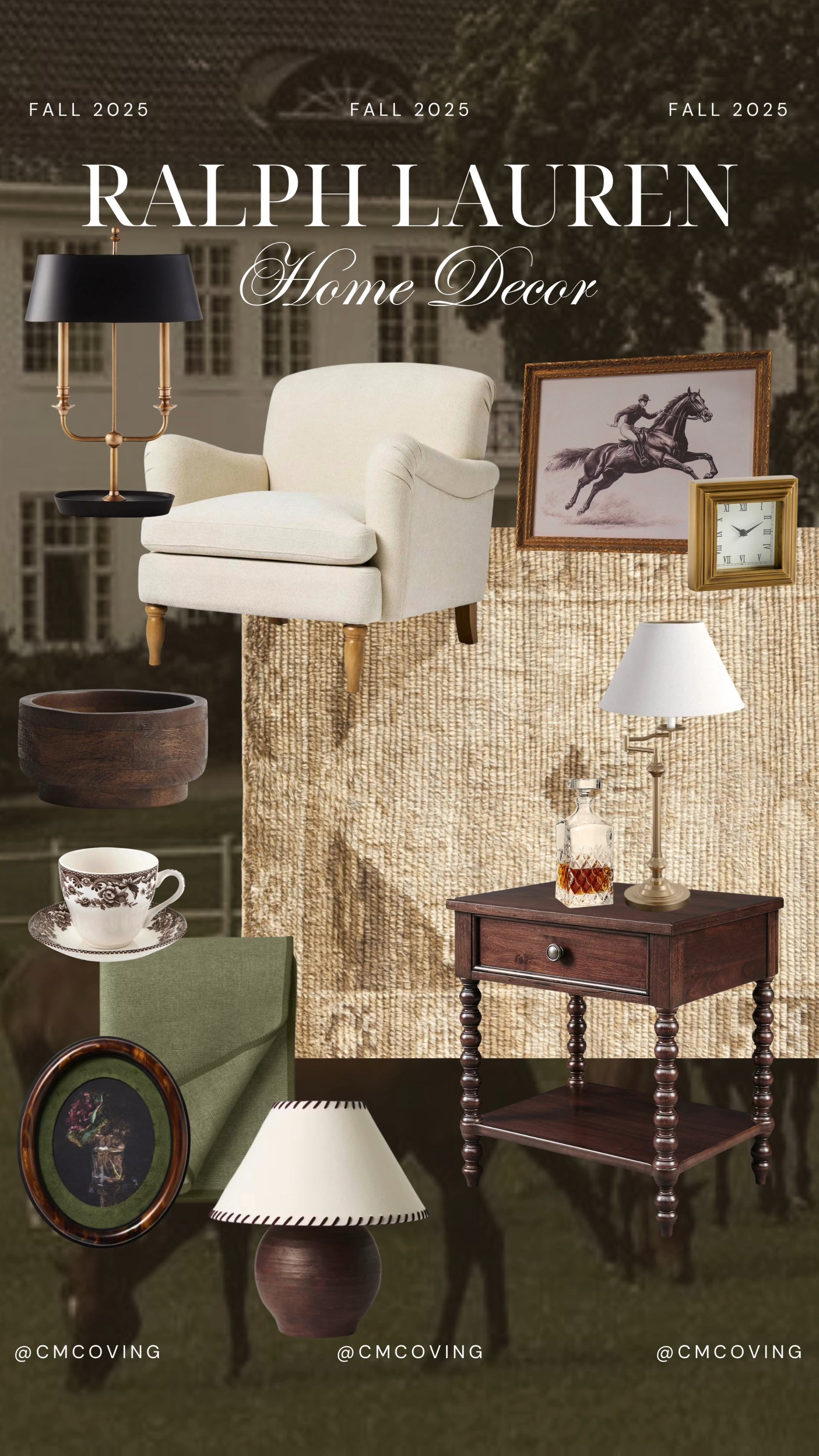 Ralph Lauren Home Decor ☕ home decor, interior design, rug, home art, lamp, coffee table 

 #LTKSeasonal #LTKHome #LTKFindsUnder50