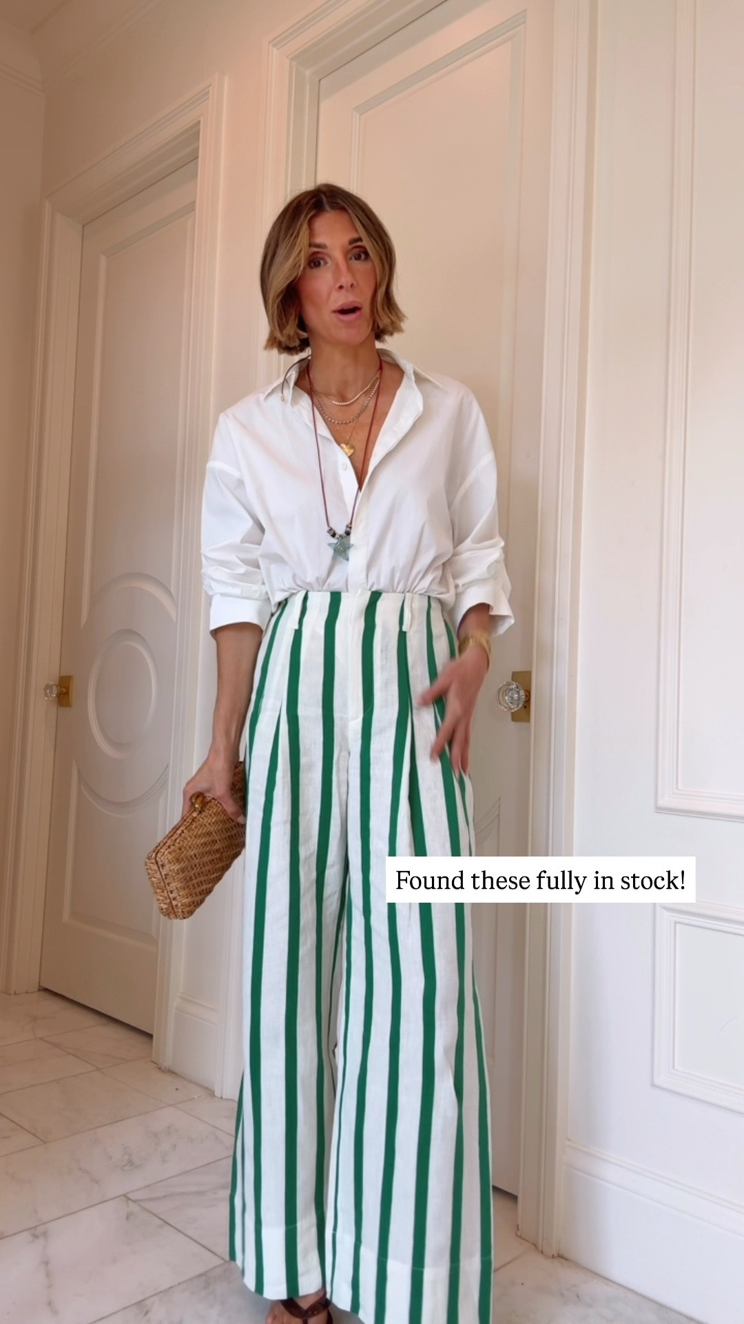 Found these linen pants fully in stock! I'm wearing size 2 /25
