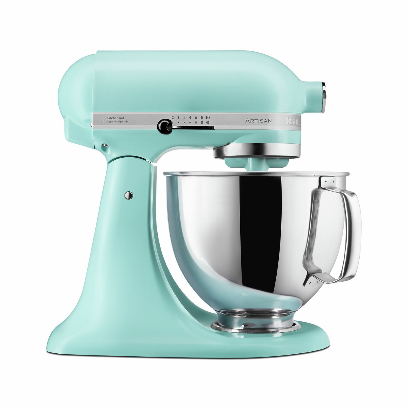 KitchenAid 5KSM125BMI Artisan 4.8L Stand Mixer - Light Blue | argos.co.uk