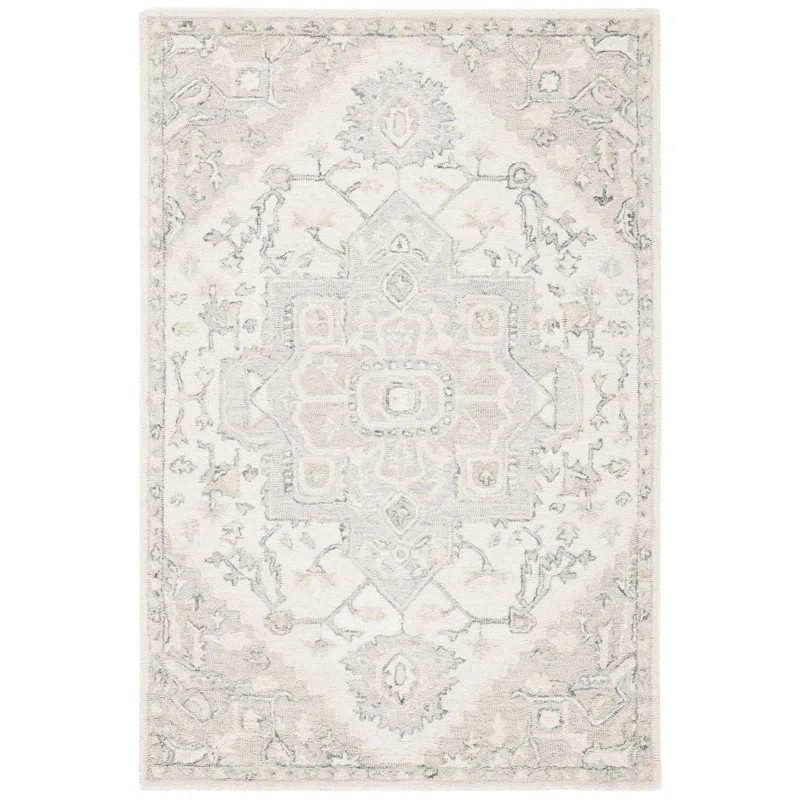 Creline Oriental Handwoven Wool Ivory/Beige Area Rug | Wayfair North America