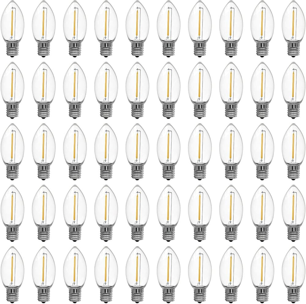 Meconard C9 Led Replacement Christmas Light Bulbs, C9 Shatterproof Plastic Led Bulbs for Christma... | Amazon (US)