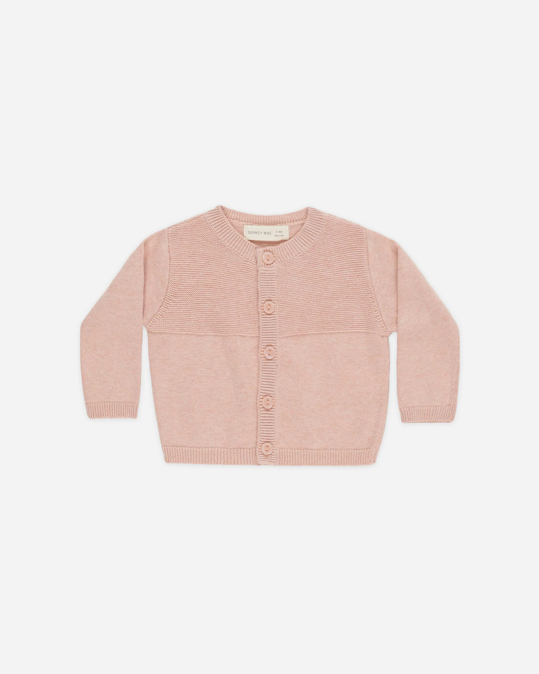 Knit Cardigan Heathered Rose | Rylee + Cru