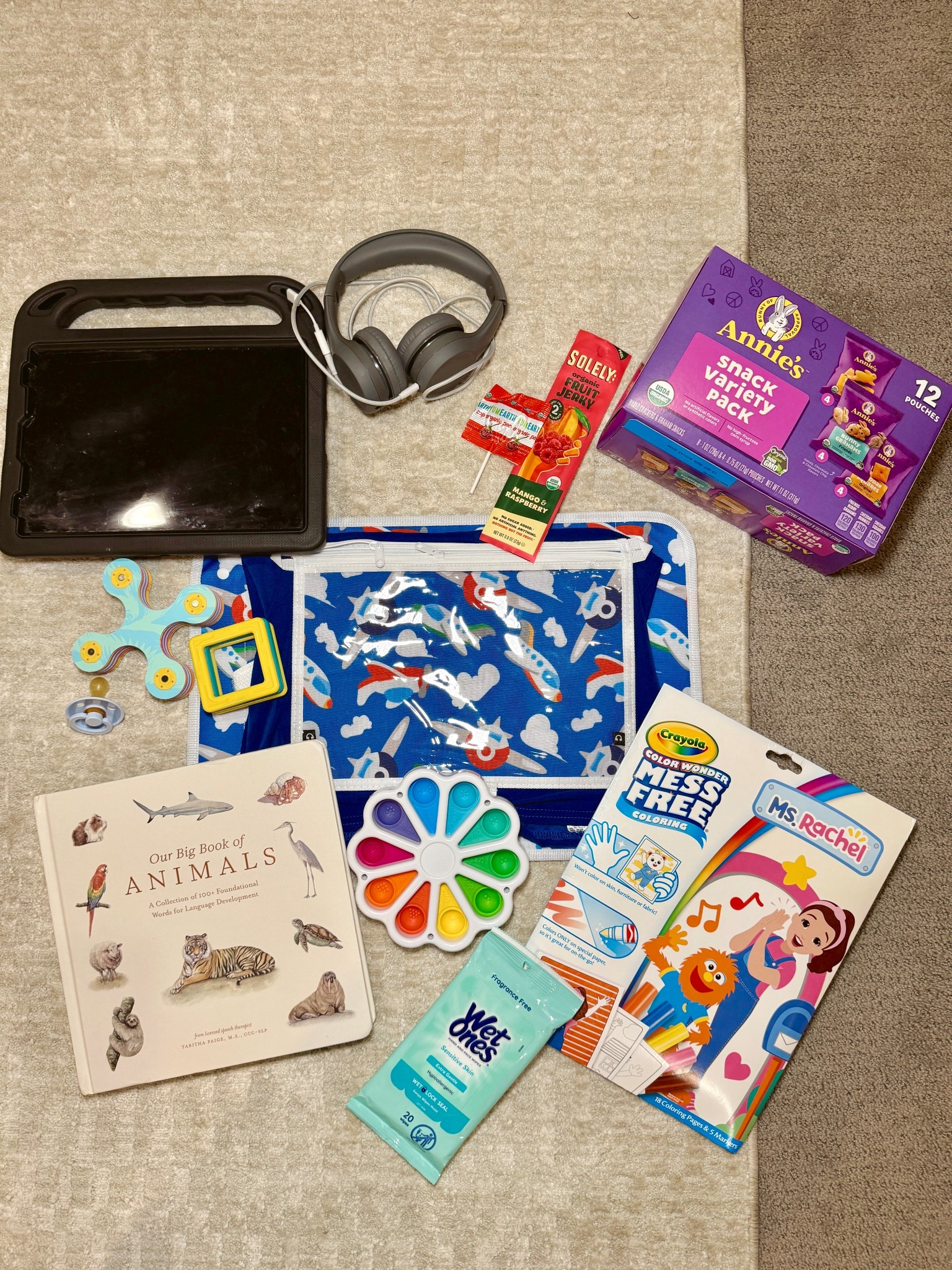 All the items I packed Beckham for our flight and restaurants during our trip. From snacks to toys, we've got it all covered ✈️🧸🍎

#airplane #travel #toddler #kids #vacation #trip #family #entertainment #travelhacks #momlife #momhack #packing #airport 

#LTKmomlife #LTKKids #LTKTravel