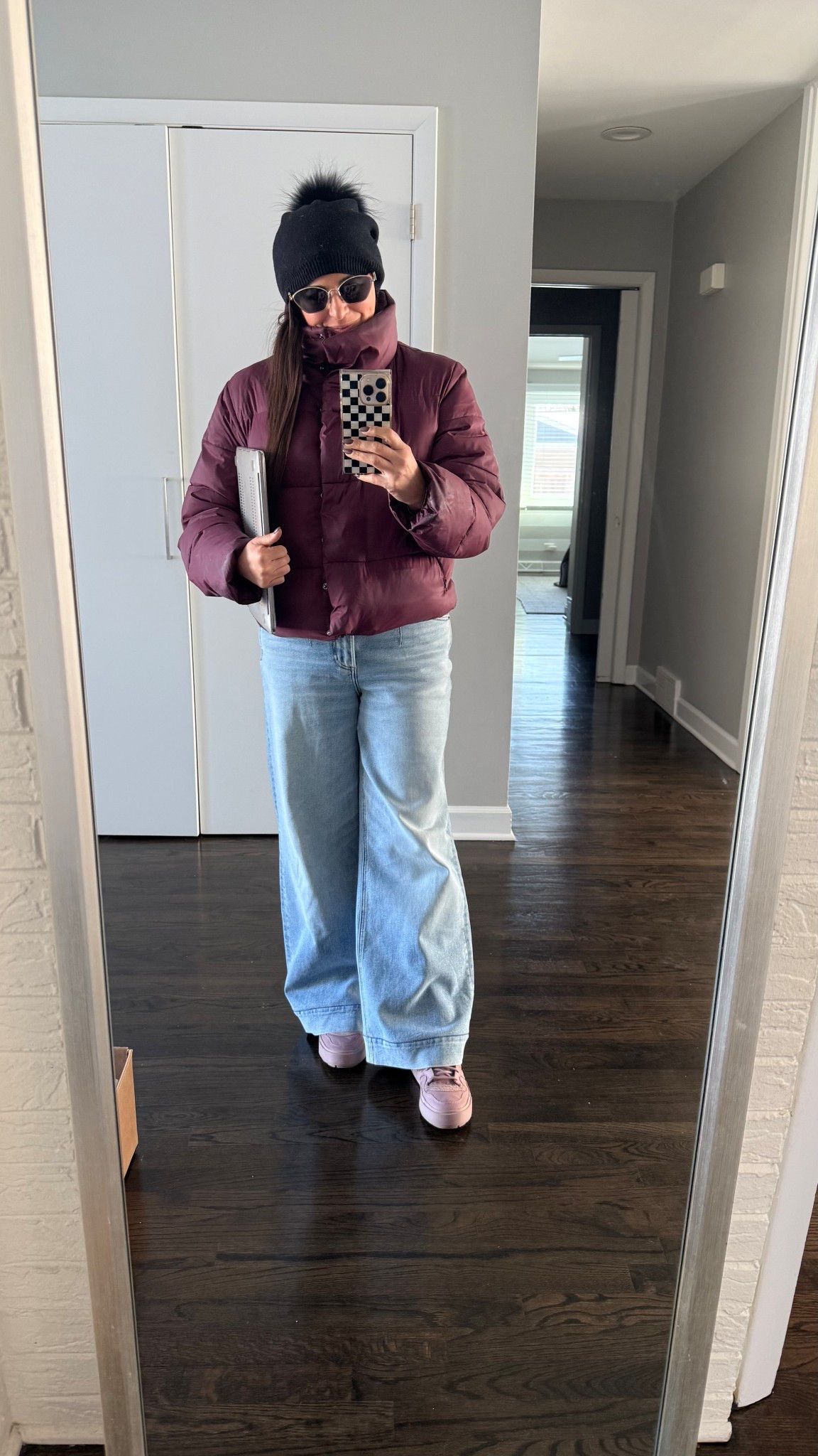 Braving the cold chiberia weather!! 

#LTKMidsize #LTKootd #LTKmomlife