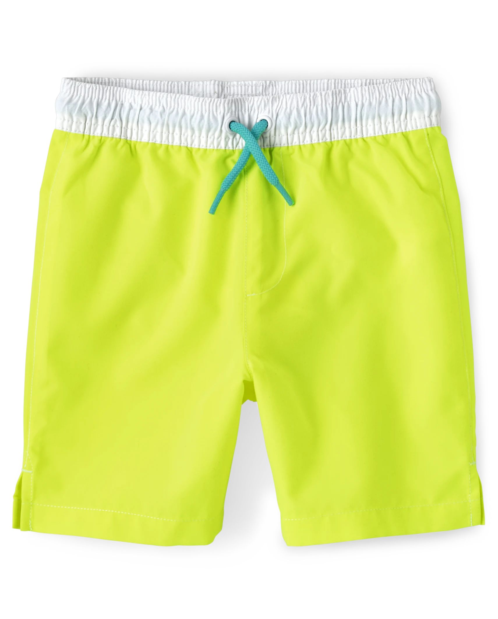 Baby And Toddler Boys Colorblock Swim Trunks - tweakyelow | The Children's Place