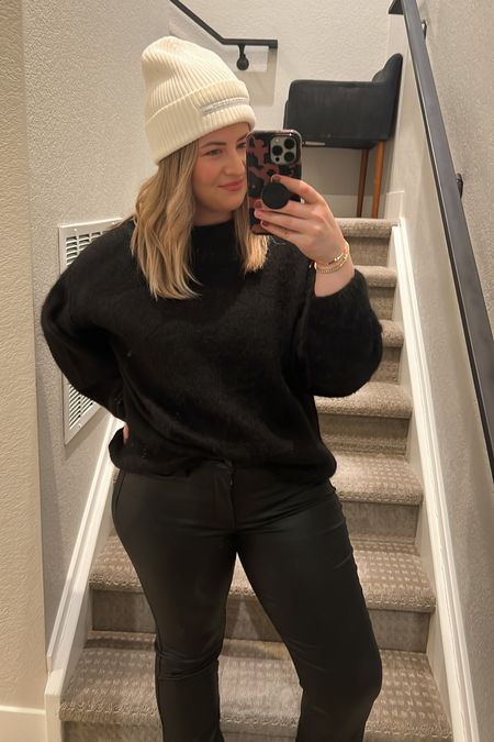 Consider coated jeans my newest obsession. These stretchy pants give the look of leather, but they’re comfortable!

#LTKunder100 #LTKsalealert #LTKfit