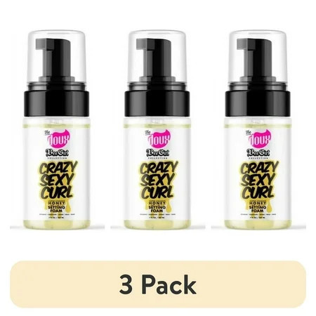 (3 pack) The Doux Bee Girl Crazy Sexy Curl Setting Foam, 3.4 oz | Walmart (US)