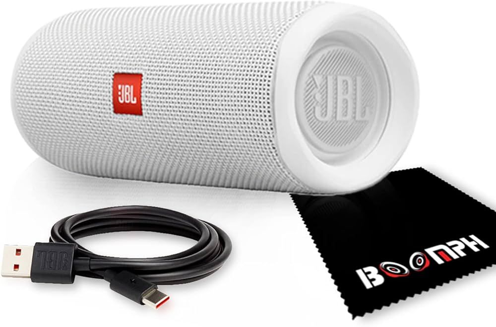 JBL Flip 5: Portable Wireless Bluetooth Speaker, IPX7 Waterproof - White | Amazon (US)