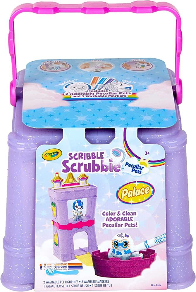 Crayola Scribble Scrubbie Peculiar Pets, Palace Playset with Yeti & Unicorn Toys, Kids Gifts for ... | Amazon (US)