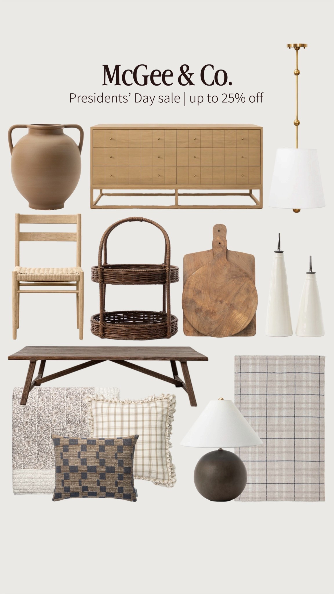 McGee and Co launched their Presidents’ Day sale today! After 25% offsite wide sale ends February 16. 

Presidents’ Day, spring decor, home, decor, vase, kitchen, decor, living room, decor, rug, coffee, table, dresser, dining chair, counter, stool, pendant, pillows, bedding, quilts, lamp ￼

#LTKSaleAlert #LTKSeasonal #LTKHome