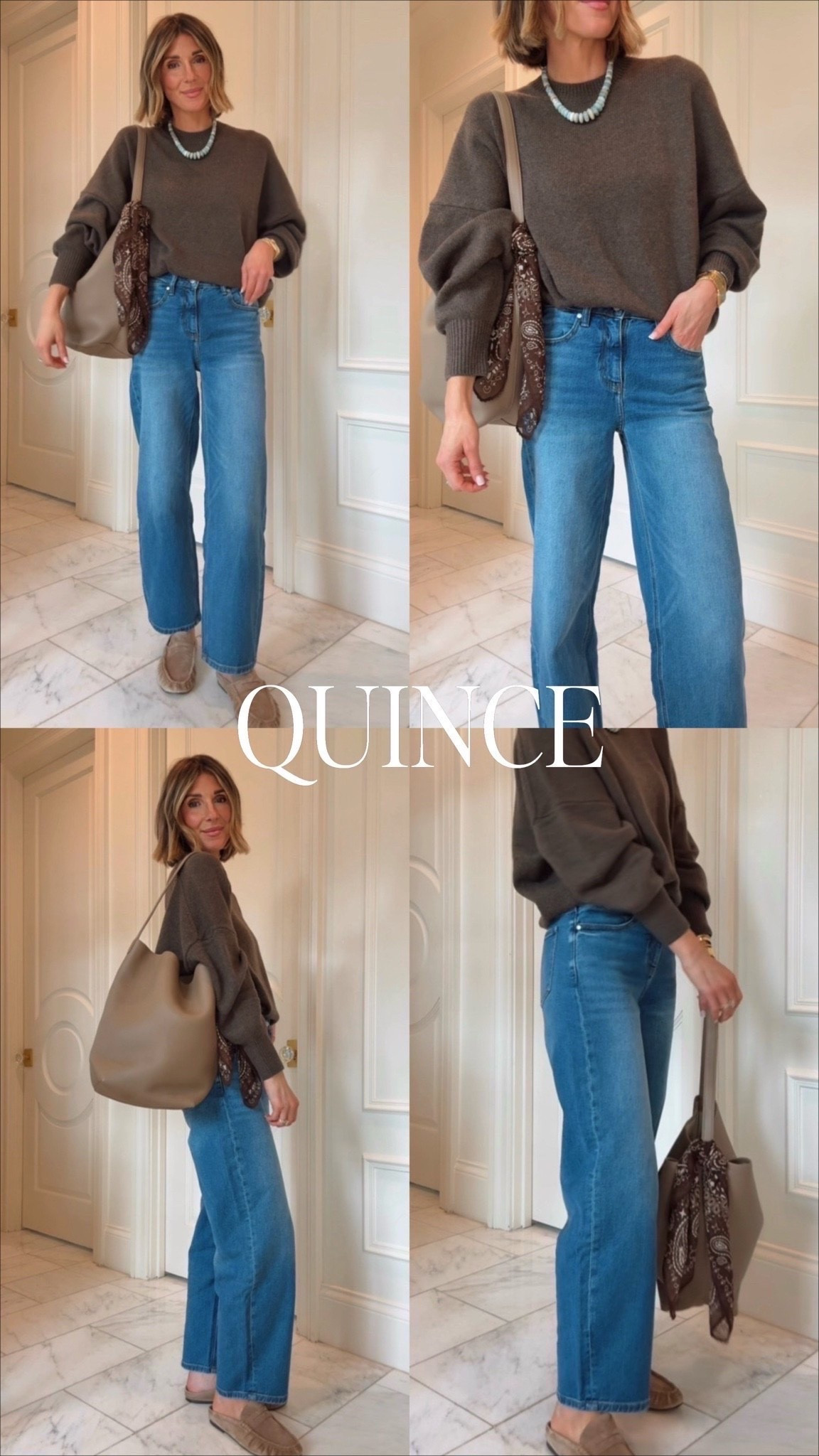 These $50 jeans look so luxe! I’m 5’7 wearing size 2/25 in my jeans and small in sweater.

#LTKootd #LTKSeasonal