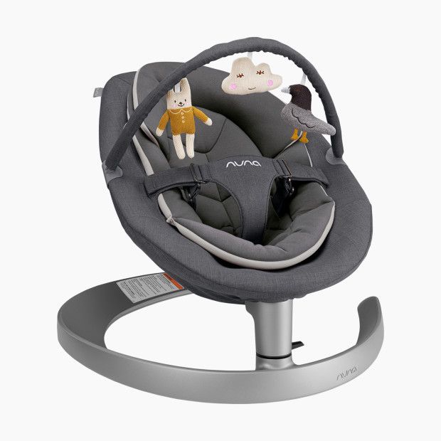 Nuna LEAF Grow Baby Seat & Rocker with Toy Bar in Granite | Babylist