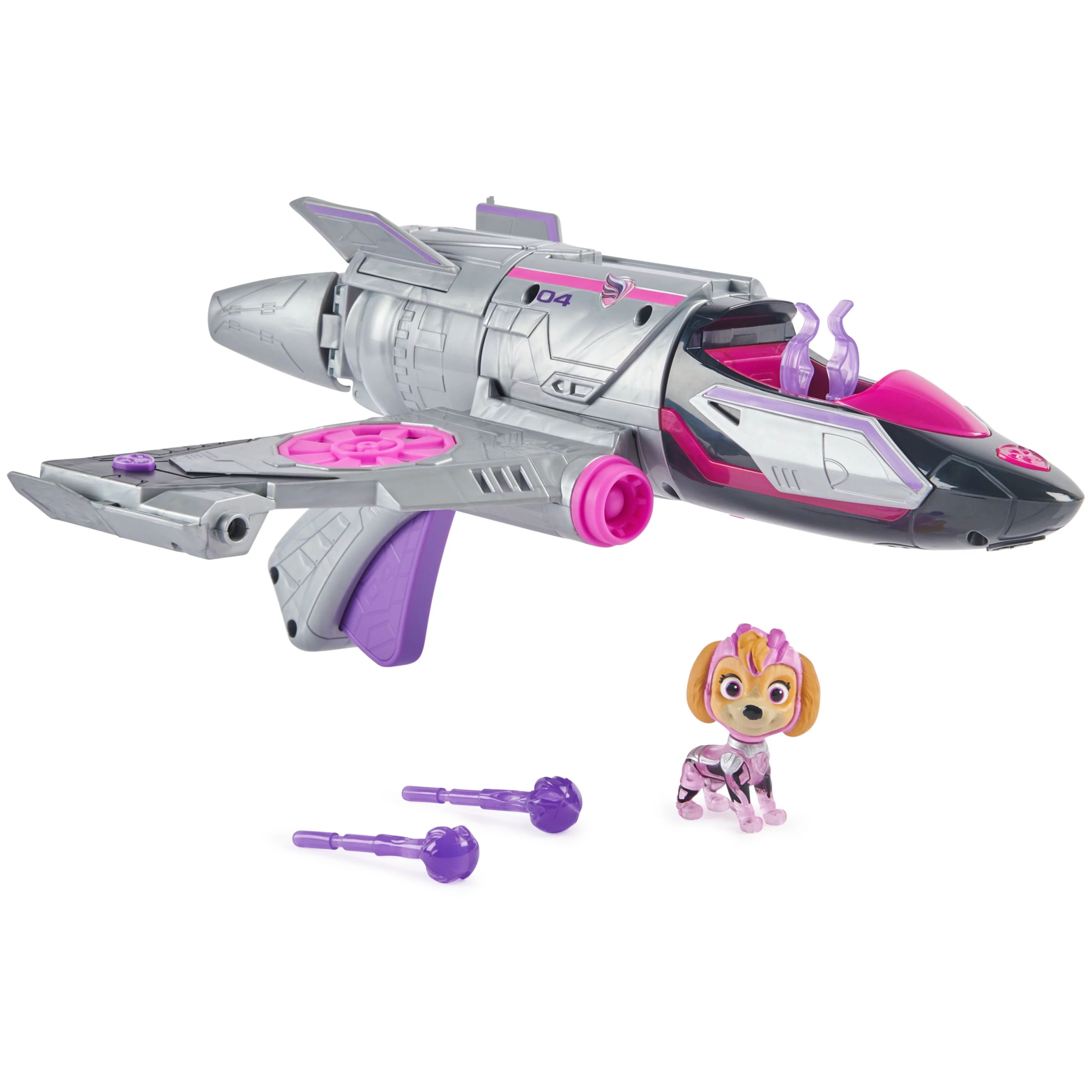 PAW Patrol: The Mighty Movie, Transforming Jet with Lights, Sounds & Skye Figure, Ages 3+ - Walma... | Walmart (US)