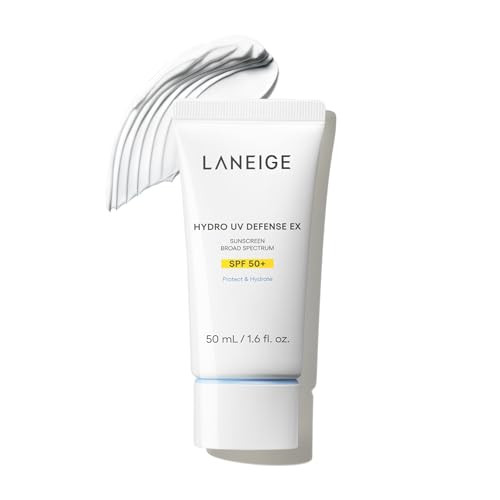 LANEIGE Hydro UV Defense Sunscreen Broad Spectrum SPF 50+: Korean Sunscreen, No White Cast, Dermatologically Tested, Hypoallergenic | Amazon (US)