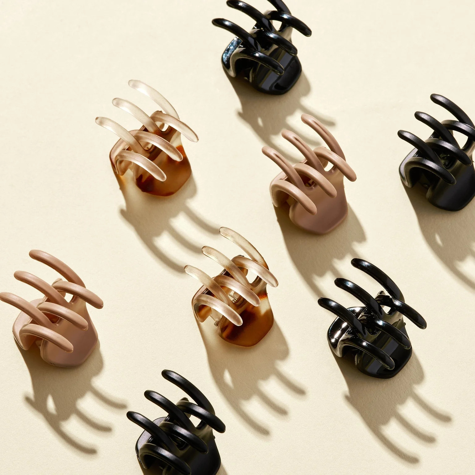 Mini Claw Clips - Neutrals 8CT | GIMME BEAUTY