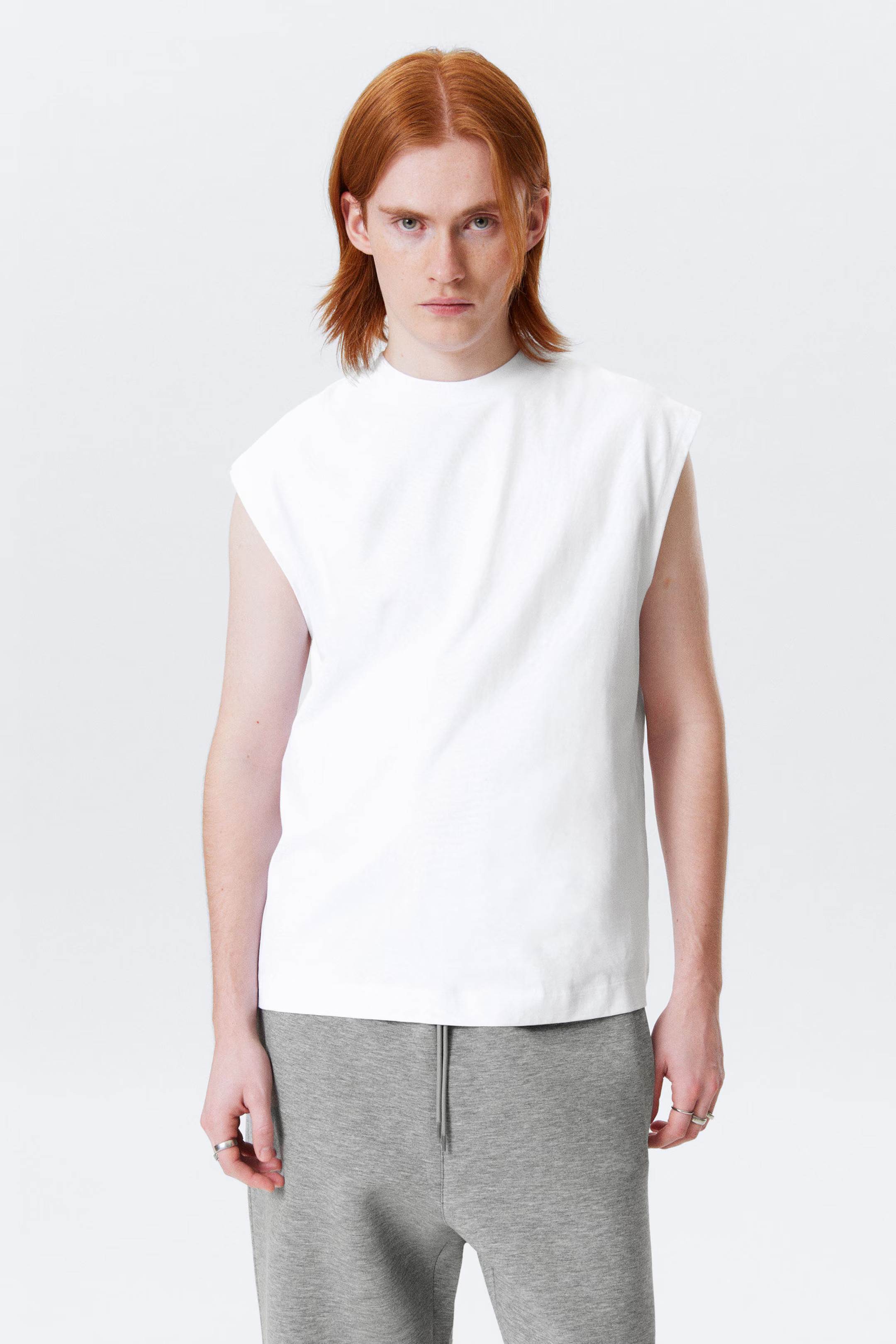 Lockeres, quadratisches Baumwoll-Tanktop | Weekday
